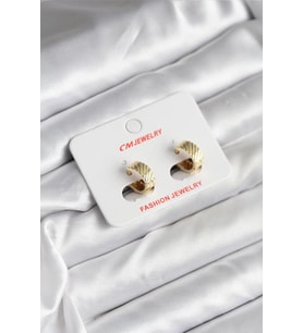 14K Gold Renk Kaplama CM Kadın Küpe - TJ-BKP11413