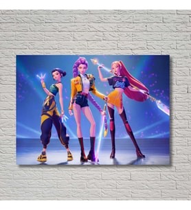 Anime K-Pop Temalı Dekoratif Duvar Posteri