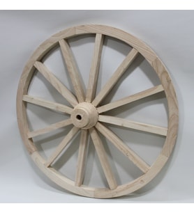 Otantik Çarşı Ahşap At Arabası Tekeri 90 cm. Duvar Dekoru