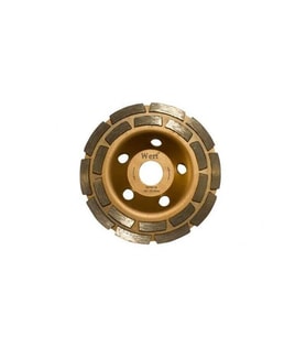 WERT 2740-125 Elmas Taşlama Diski, Çift Sıra, 125mm (Sarı)