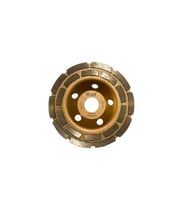WERT 2740-125 Elmas Taşlama Diski, Çift Sıra, 125mm (Sarı)