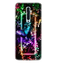 Oppo Reno 2Z 4 Lite 4 Pro 5 6 7 A31 Kılıf Desemli Silikon Butterfly Neon 1684