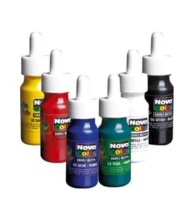Nova Color Ebru Boya Şişe 6Lı