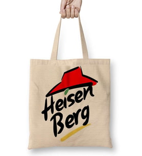 Heisenberg Breaking Bad Logo Pizza Bez Çanta Uzun Saplı