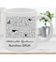 Matematik Öğretmenine Özel Öğretmenler Günü Hediyesi Kişiye Özel Kupa Bardak