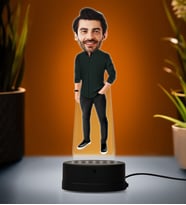 Doğum Günü Hediyesi,Sevgiliye Hediye, Kişiye Özel Fotoğraflı En Karizmatik Abi Karikatür 3D Led Lamba (Beyaz)