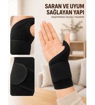 Ayarlanabilir El Bilek Bandajı Başparmak Geçişli Bilek Desteği Günlük ve Spor Kullanım
