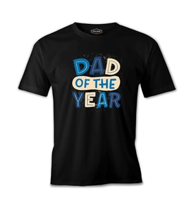 Dad of the Year Siyah Erkek Tshirt