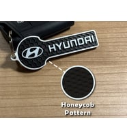 Hyundai Yeni Nesil Uzun Form Anahtarlık - 3D Yazıcı Özel Tasarım Petek Dokulu Premium Araç Aksesuarı