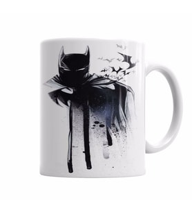 Batman Paint Drop Kupa Bardak Porselen