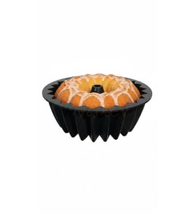 Hanımeli Premium Döküm Kek Turta Kalıbı Siyah 26cm