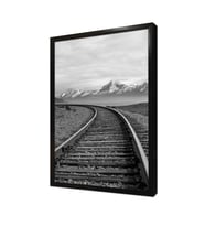 Tren Rayları Çerçeveli Mdf Tablo