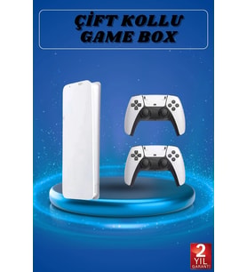 3d Çift Oyun Kollu 4k Hd Ekran Nostaljik 20.000 Oyunlu Beyaz Game Box