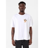 Inspector Gadget Vintage Lightning Beyaz Erkek Oversize Tshirt