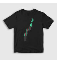 Presmono Unisex Çocuk Siyah To The Moon Bitcoin T-Shirt 264481tt