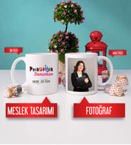 Psikolojik Danışman Kupa Bardak Fotoğraflı