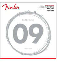 Fender 0730250403 Super 250 Nickel Plated Steel Elektro Gitar Teli (09-42) 250L Light Set Nikel Kaplama Çelik ve Yüksek Çıkış Gücü