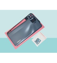Oppo Reno 4 Lite Uyumlu FULL KASA Arka Kapak Batarya Kapağı - SİYAH
