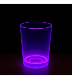 PartyGlow Neon Mor Bardak 8.5 x 10.5 cm