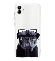 PrintiFy Samsung Galaxy A04 ile Uyumlu Köpek 3 Kamera Korumalı Şeffaf Kılıf
