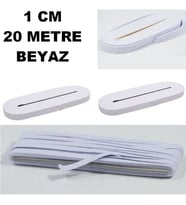 Lastik Sert Yumuşak Çamaşır Don Etek Bel Paça Bebe Lastiği Yassı Yumuşak 1 Cm Beyaz 20 Metre Stoktan