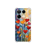 PrintiFy İnfinix Note 40 Pro ile Uyumlu Düşlerin Dansı Serisi Kökten Sevgi Tasarımlı Uv Baskılı Köşe Korumalı Antişok Kılıf