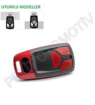 Audi Q3 Q5 Q7 Anahtar Kılıfı Süperlüx Keyless Kırmızı