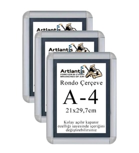 Tak Çıkar Rondo Çerçeve A4 21x30 cm 5 Adet Açılır Kapanır Çerçeve Aç Kapa Çerçeve A4 Afiş Çercevesi