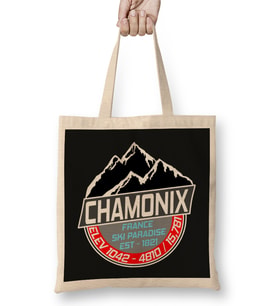 Ski Chamonix Mont Blanc Skiing Paradise 01 Bez Çanta Uzun Saplı