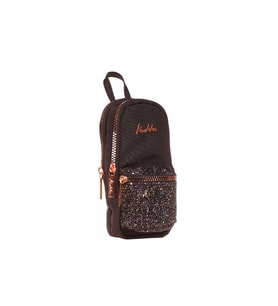 Kaukko Bright Junior Bag Kalem Çantası Taşlı-Siya K2718