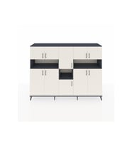 Hyperion Dolap 14 Raflı 10 Kapaklı 220x44x163 Antrasit-Aytaşı/Antrasit