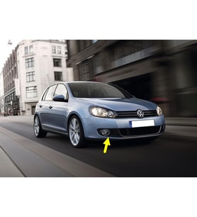 VW Golf 6 2009-2012 Sağ Sis Farı Çerçevesi Kromlu 5K0853666