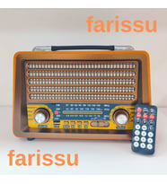 Gerçek Ahşap Eskitme Görünümlü RT-750 Nostaljik Müzik Kutusu – 3 Band Radyo / Bluetooth / USB