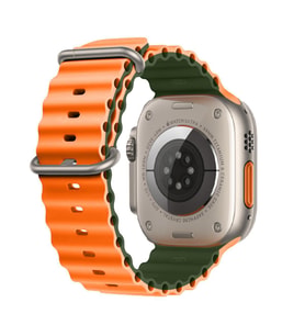 E2M APPLE WATCH 38-40-41MM KRD-28 OCEAN ÇİFT RENKLİ TURUNCU KORDON