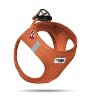 Curli Air-Mesh Küçük Irk Köpek Göğüs Tasması 26-30cm Turuncu 3XS