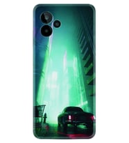 General Mobile GM 24 Pro Kılıf Silikon Desen Özel Seri Night Cars 1619