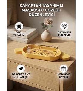 Karakter Figür Tasarımlı Gözlük Tutucu ve Çok Amaçlı Organizer