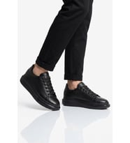 Voyager Siyah Memory Foam Hakiki Deri Erkek Spor Ayakkabı Premium Casual Sneaker 6601 M
