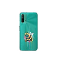 Poco M3 ile uyumlu Splash arı tasarımlı şeffaf silikon kılıf