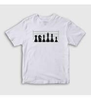 Presmono Unisex Çocuk Beyaz Chess Satranç Usual Suspects T-Shirt 446607tt (Beyaz)