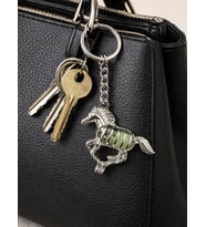 Karanlıkta Parlayan Zebra Figürlü Metal Anahtarlık I Unisex