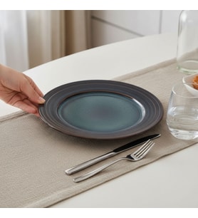 GÜRAL PORSELEN Güral 6 Adet 27 Cm Servis Tabağı Reaktif Oasis 1131