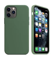 Apple iPhone 12 6.1'' İçi Kadife Silikon Kılıf Yeşil