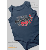 Anneannem Bir Başka Sıfır Kollu Bebek Zıbını %100 Pamuk