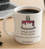 Komik - Esprili Doğum Günün Kutlu Olsun Yazılı Komik Kupaa Bardakk