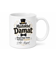 Müstakbel Damat Yazılı Komik Kupa Bardak Nişan Bekarlığa Veda Hediye
