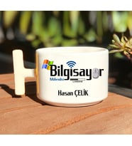 Bilgisayar Mühendislerine Özel T Kulp Nescafe Fincanı