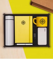Premium Hediye Seti & Dereceli Termos, Powerbank, USB Bellek, Defter, Kalem, Kupa Bardak