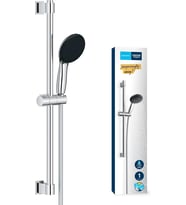 Grohe Vitalio Start 110 Sürgülü Duş Seti, 110Mm Yuvarlak 1 Akışlı El Duşu, 600Mm Sürgülü Ray, 1750Mm (Çok Renkli)