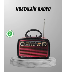 Ahşap Dokulu Bluetooth Müzik Kutusu - Vintage Led Tasarımıyla Modern Ses Deneyimi